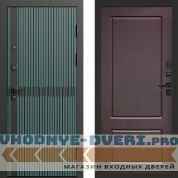Дверь входная Termo Door ГРАУНД Velutto Verde Бетон Марсель Шоколад